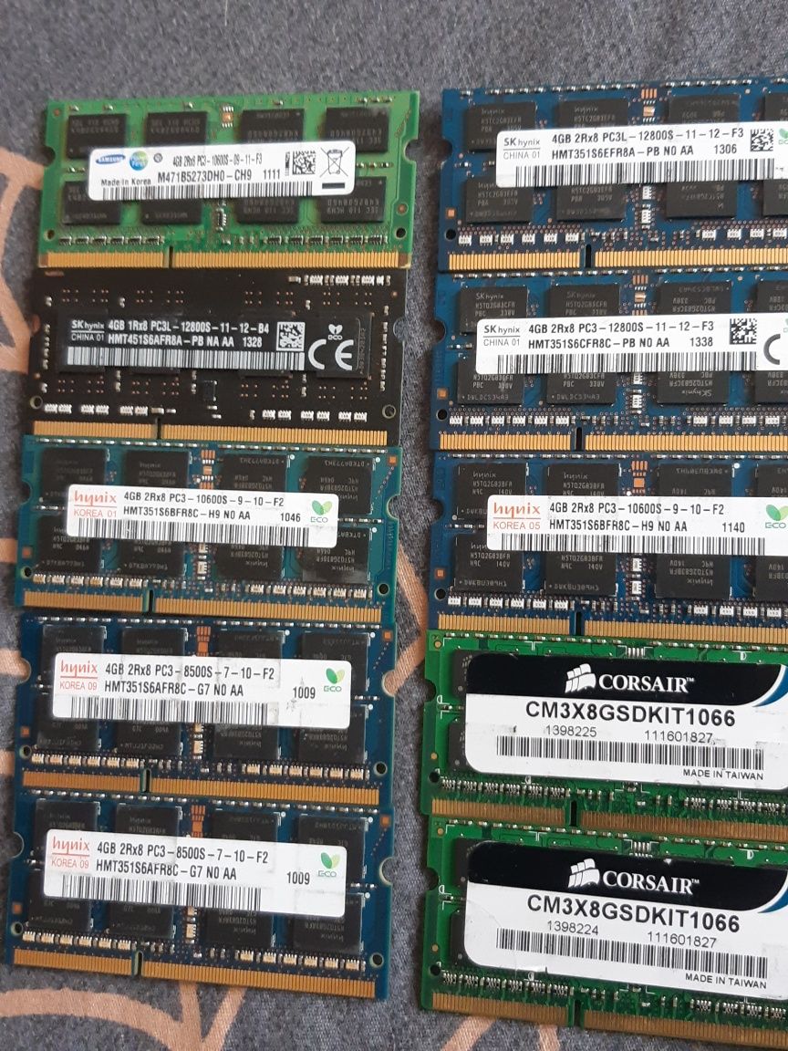 Оперативна память, озу ddr3 1,2,4,8gb