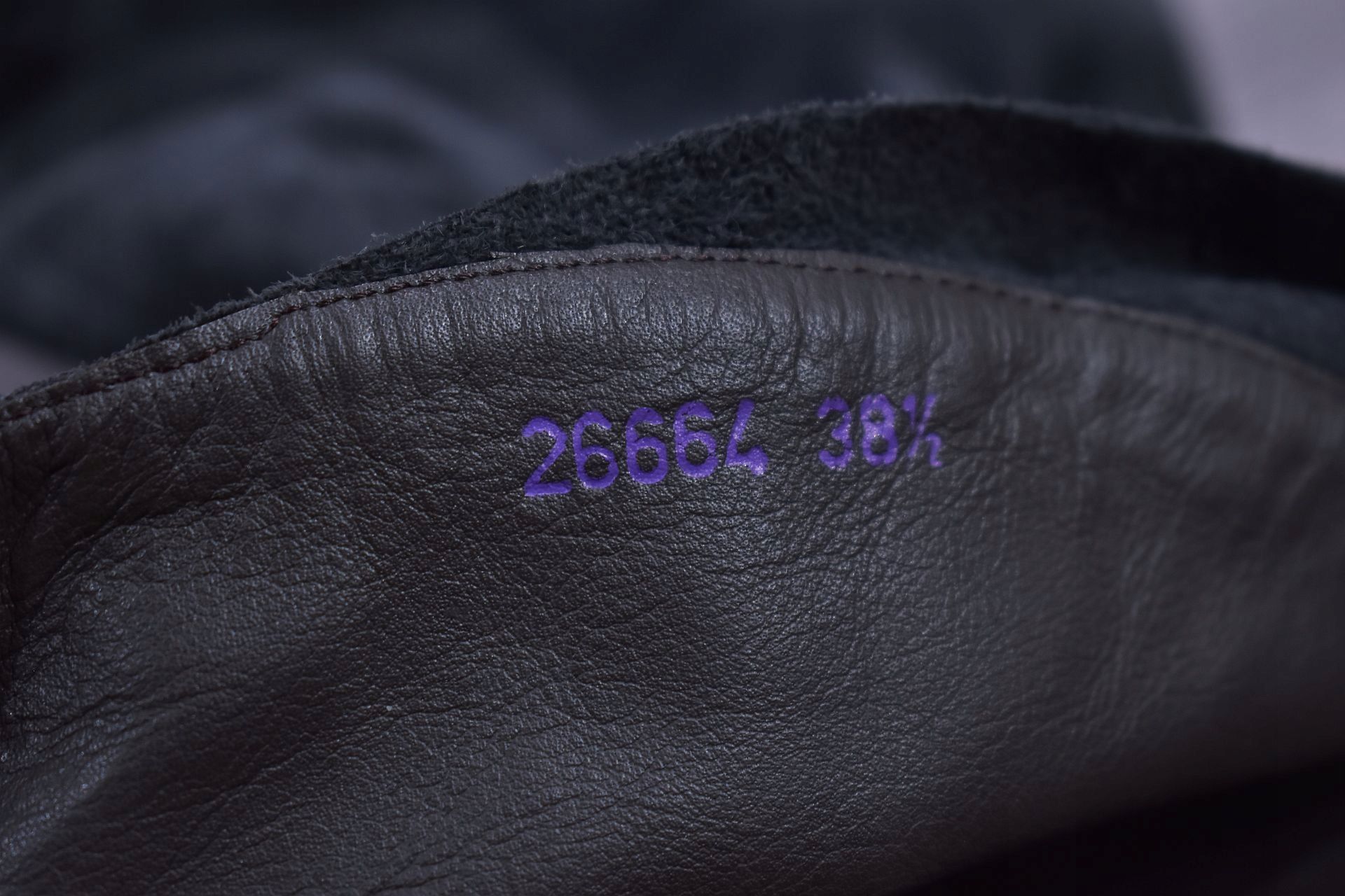 Janet Janet Skórzane Buty Kozaki Na Obcasie 38 1/2