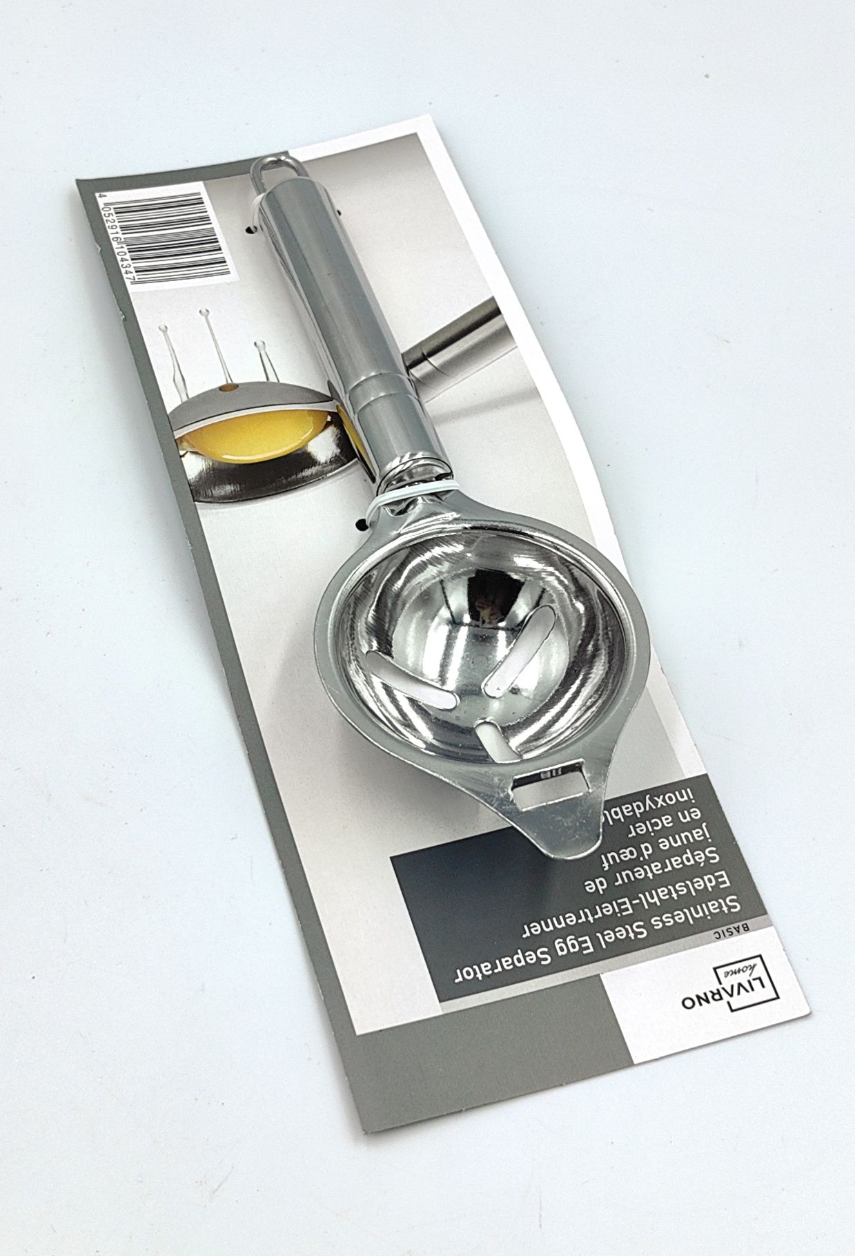 Livarno home. Separator Białka Jajek Inox 304 | Filtr do Żółtek | Leje