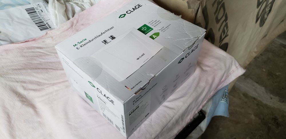 Електричний поточний водонагрівач clage mbh 6 (5,7) kw