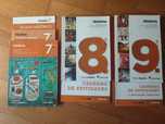 Livros escolares 7, 8 e 9o anos, História, Ciências, Espanhol, PT e EN