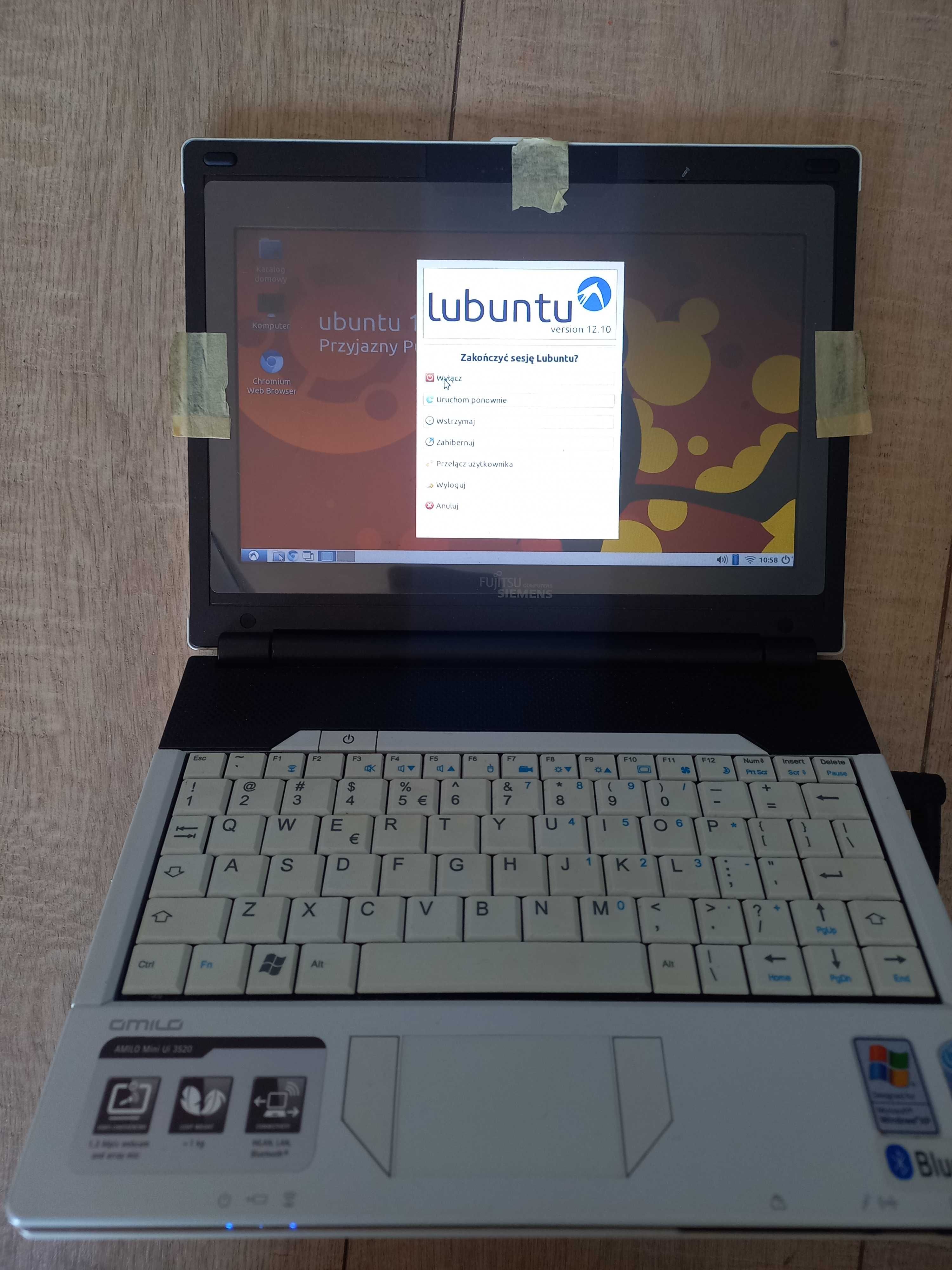Laptop Fujitsu Amilo Mini Ui3520 dla konesera