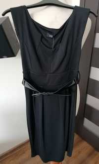 Nowa z metką czarna sukienka z paskiem  F&F rozmiar S
