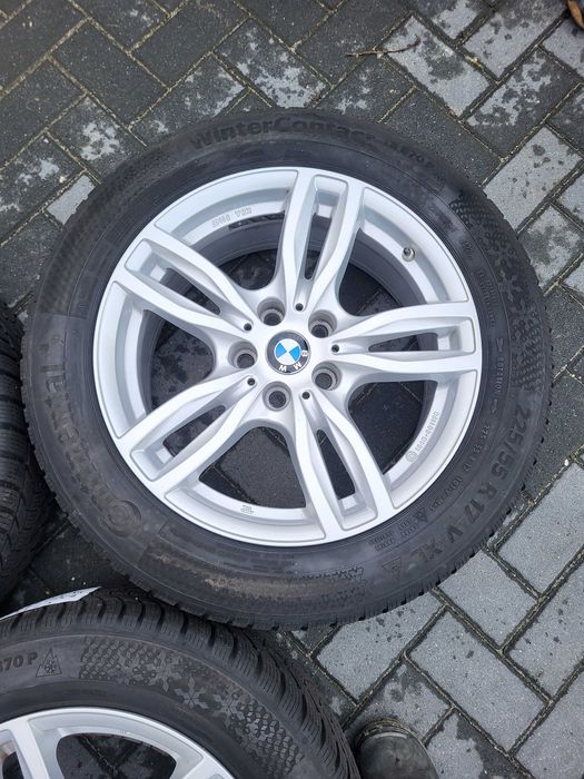[k233] Koła zimowe BMW 17 Cali 5x112 Continental 225/55/17 22r 6m et27