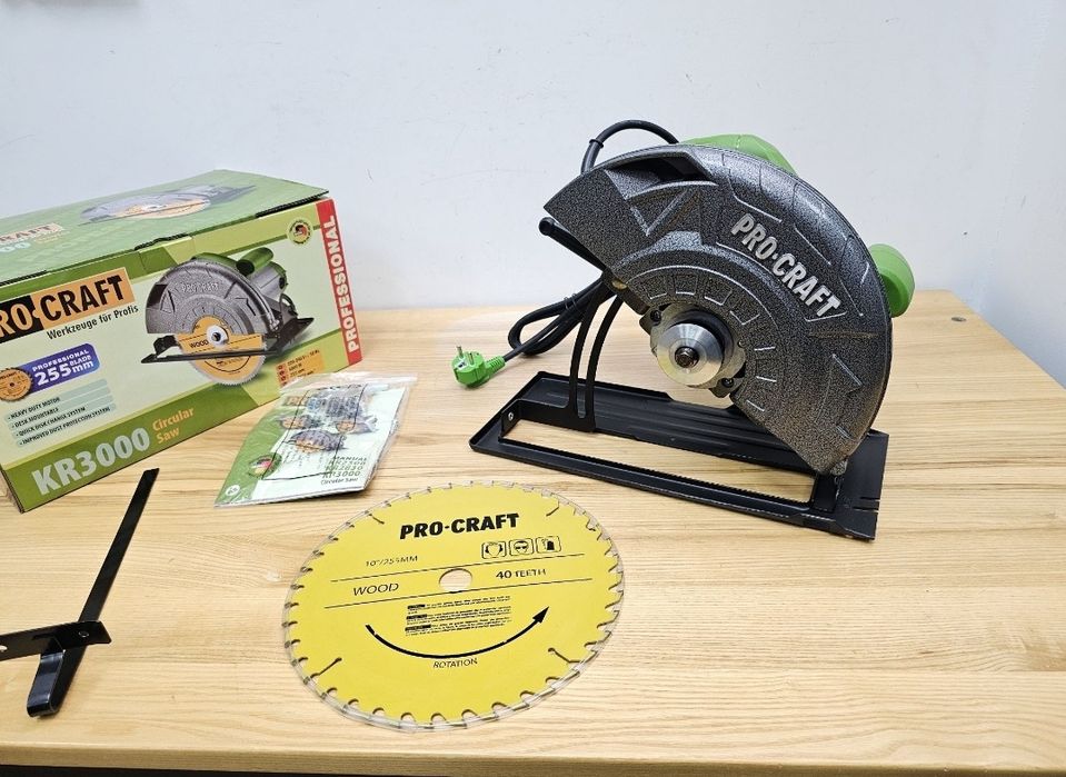 255мм Диск 3000Вт 85мм Пропил Дисковая пила Procraft Мощная Гарантия