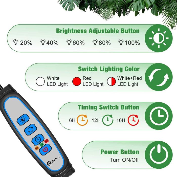 Nowa lampa do uprawy roślin /oświetlenie/światło/światełko/ LED !9170!