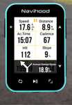 NAVIHOOD L2 Licznik Komputer rowerowy Nawigacja GPS BT Aplikqcja