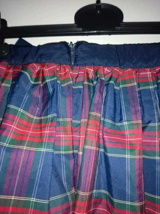 Piękna świąteczna spódnica krata 122