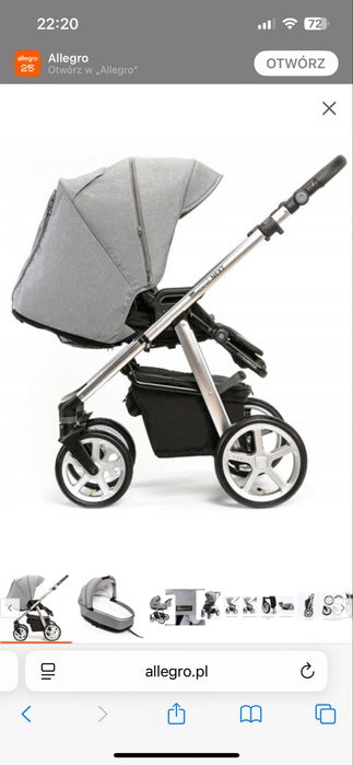 Espiro Next Avenue 2w1 limited edition wozek dzieciecy Grey akcesoria