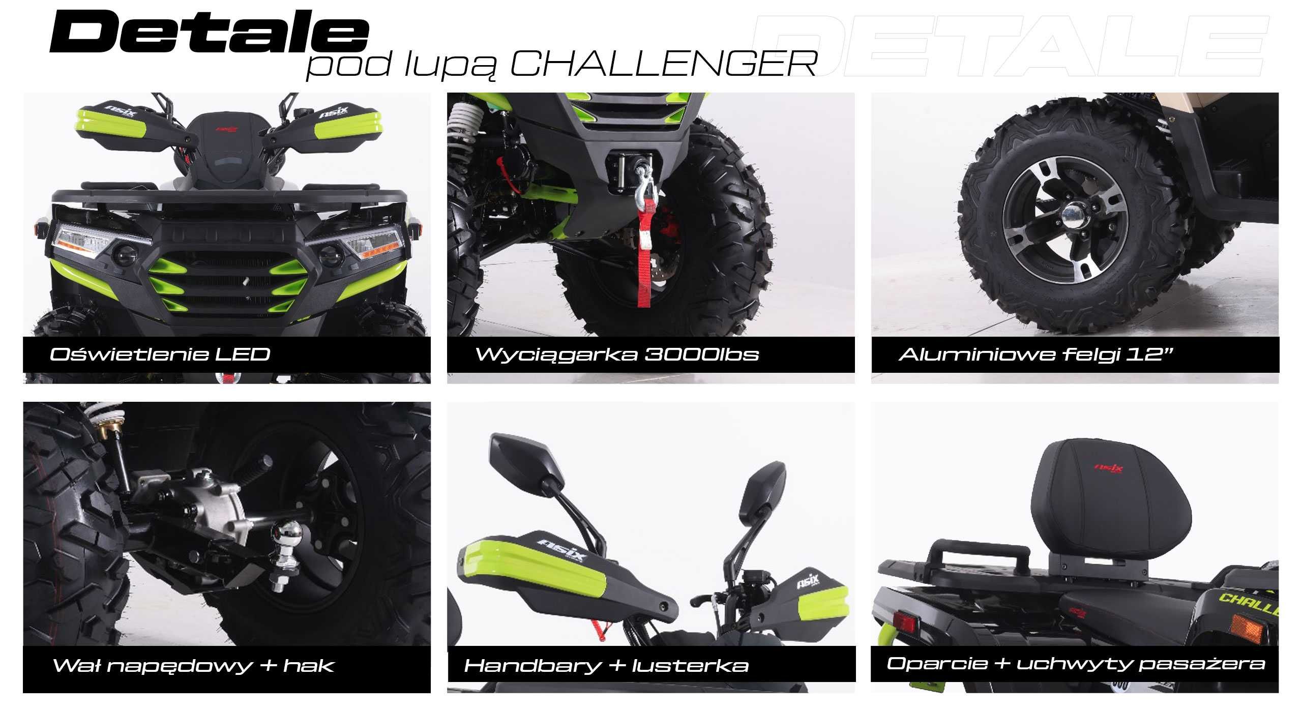 quad ASIX CHALLENGER 300 / homologacja 2 osoby / dostawa / ProMotor