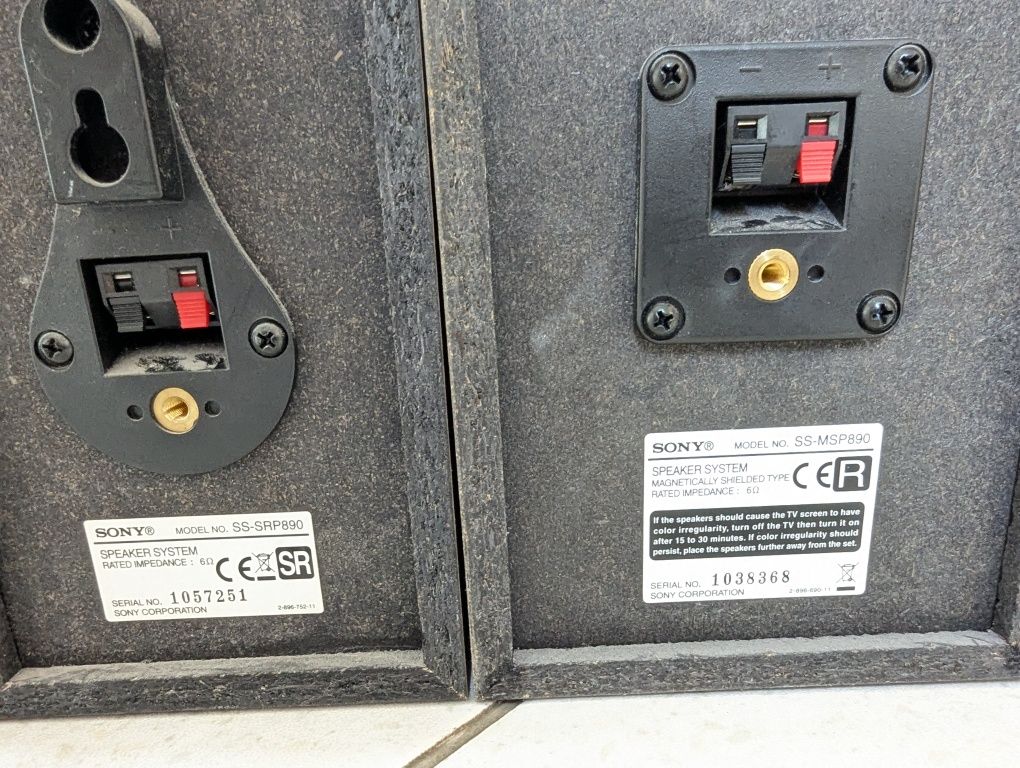 6.0 Акустика Sony SS-MSP890. В отличном состоянии.