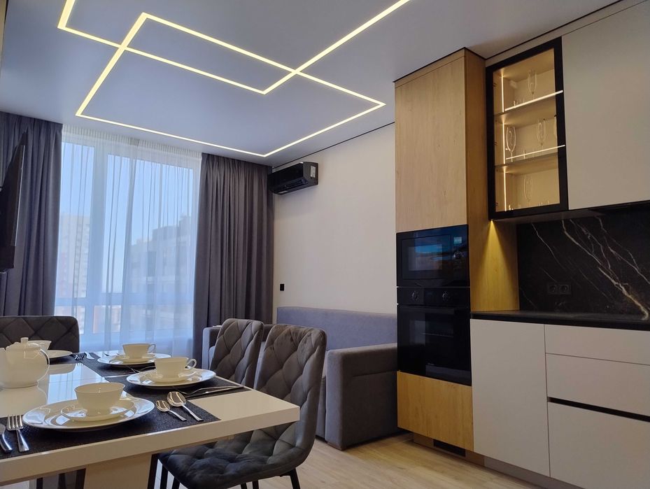 ЖК Варшавський 2, 1к, 48м2, 8 поверх, генератор. О.Олеся 5а