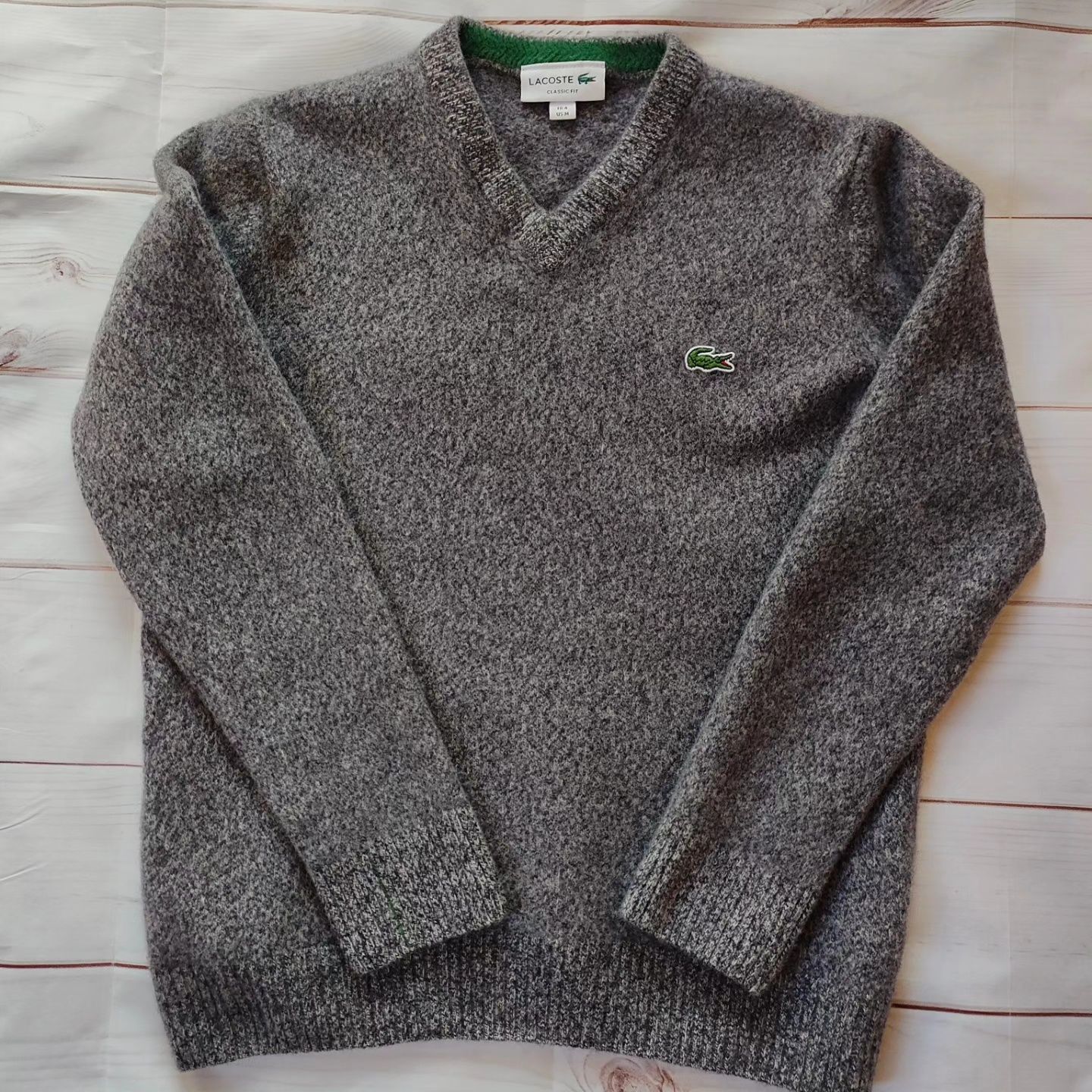 Sweter wełniany Lacoste, rozmiar M