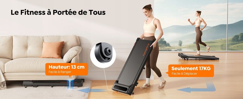 Mata Bieżnia 2 w 1 do chodzenia biegania do domu i biura homeTro Wys
