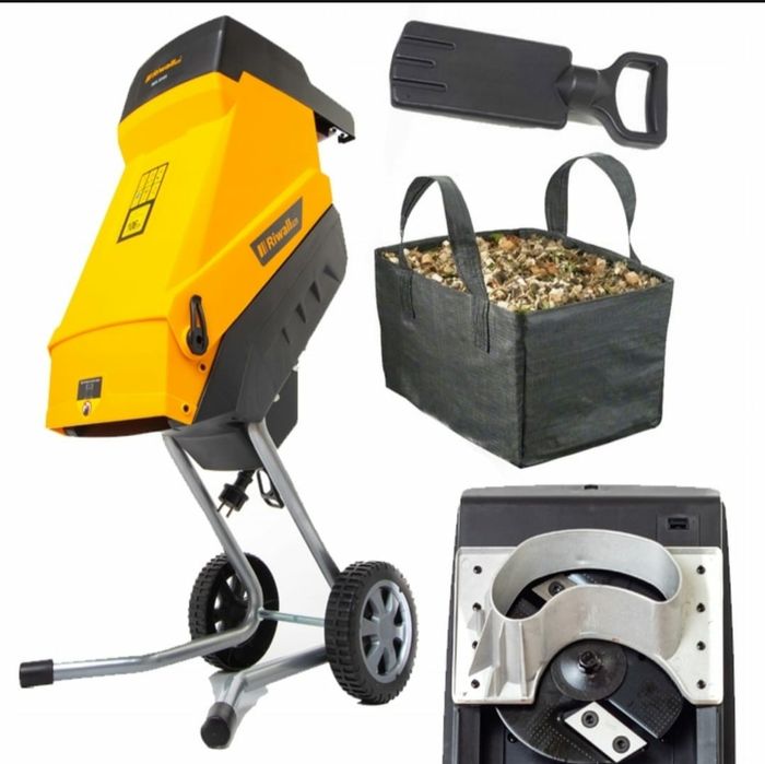 ROZDRABNIACZ elektryczny gładkolufowy RĘBAK DO GAŁĘZI 3500W WYDAJNY