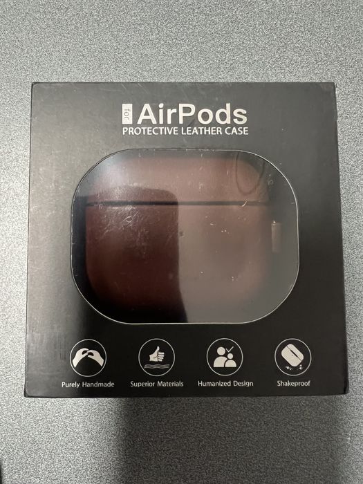 Capa em pele Airpods