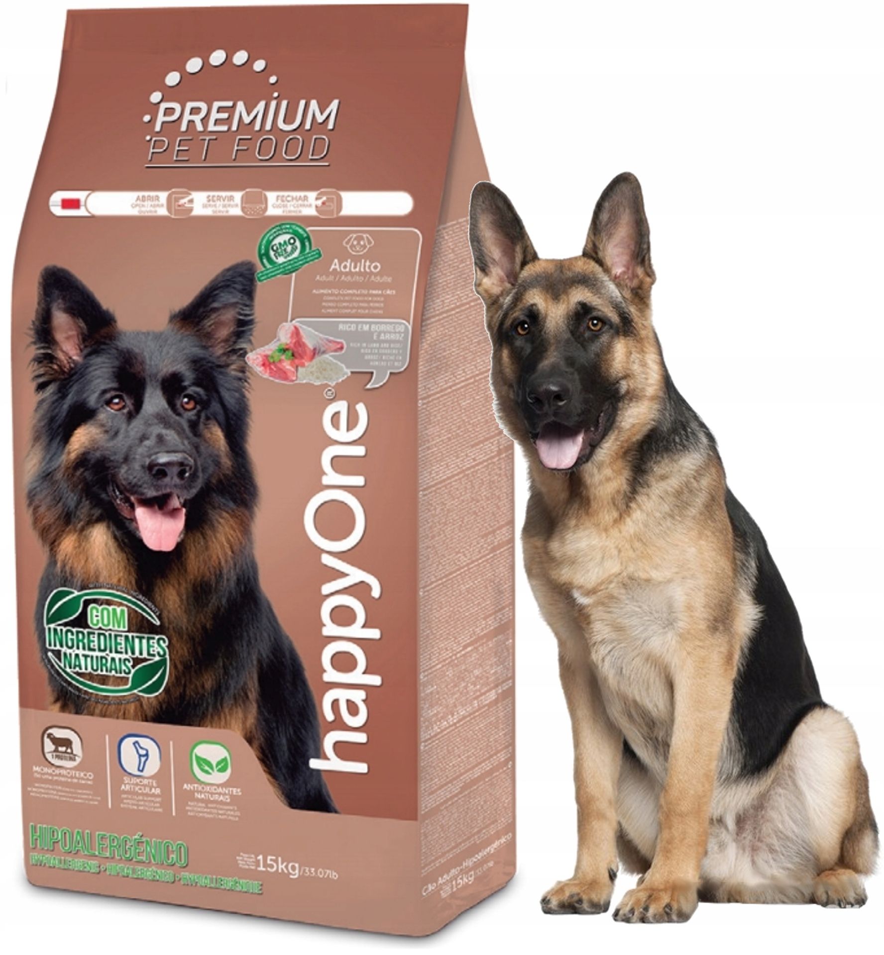 HappyOne Adult Dog - Hypoallergenic z jagnięciną 1