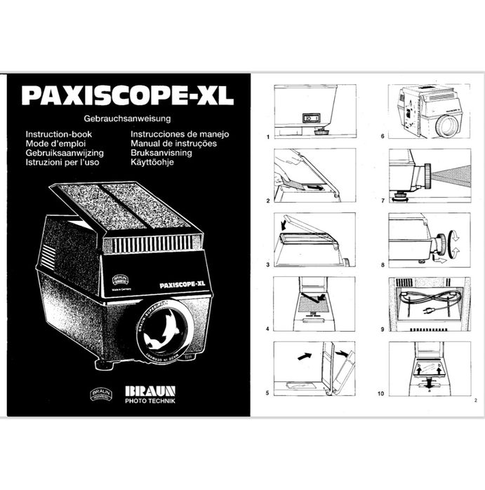 Projetor paxiscope opacos Braun