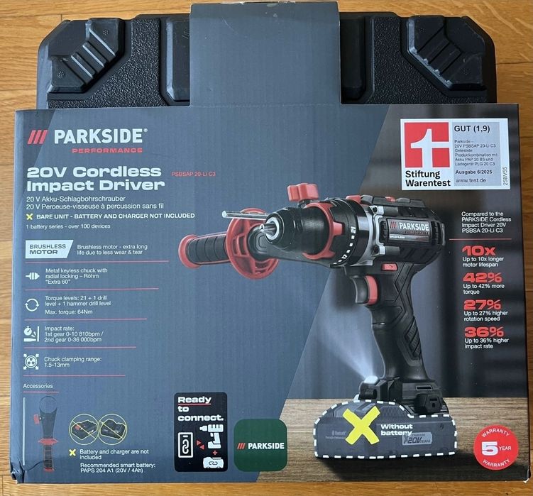 Аккумуляторная ударная дрель-шуруповерт 20 В »PSBSAP 20-Li C3«