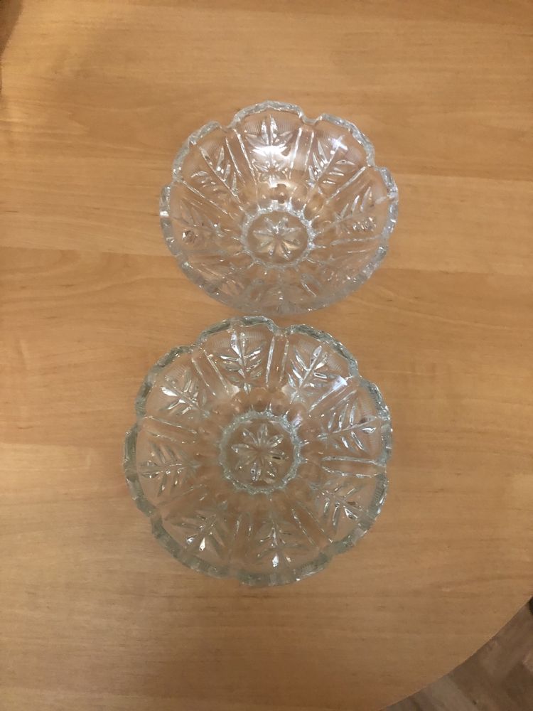 вазы хрустальные совмещающие 2 шт