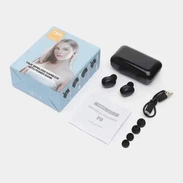 Стильні вакуумні навушники TWS BTH F9-5, бездротові Bluetooth