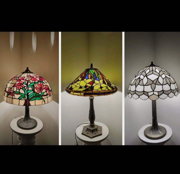 Tiffany lampy witrażowe stołowe / nocne