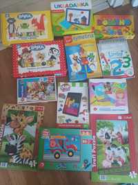 12 sztuk gier edukacyjnych, puzzle,ukladanki,domino,pamiec,skojarzenia