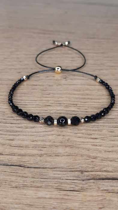Bransoletka z czarnym turmalinem