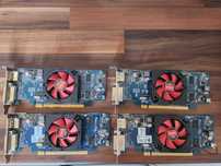 Zestaw 4 kart garficznych Radeon 7000 1GB ram low profile