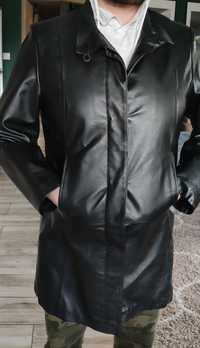 Kurtka Genuine Leather skórzana czarna lekko używana
