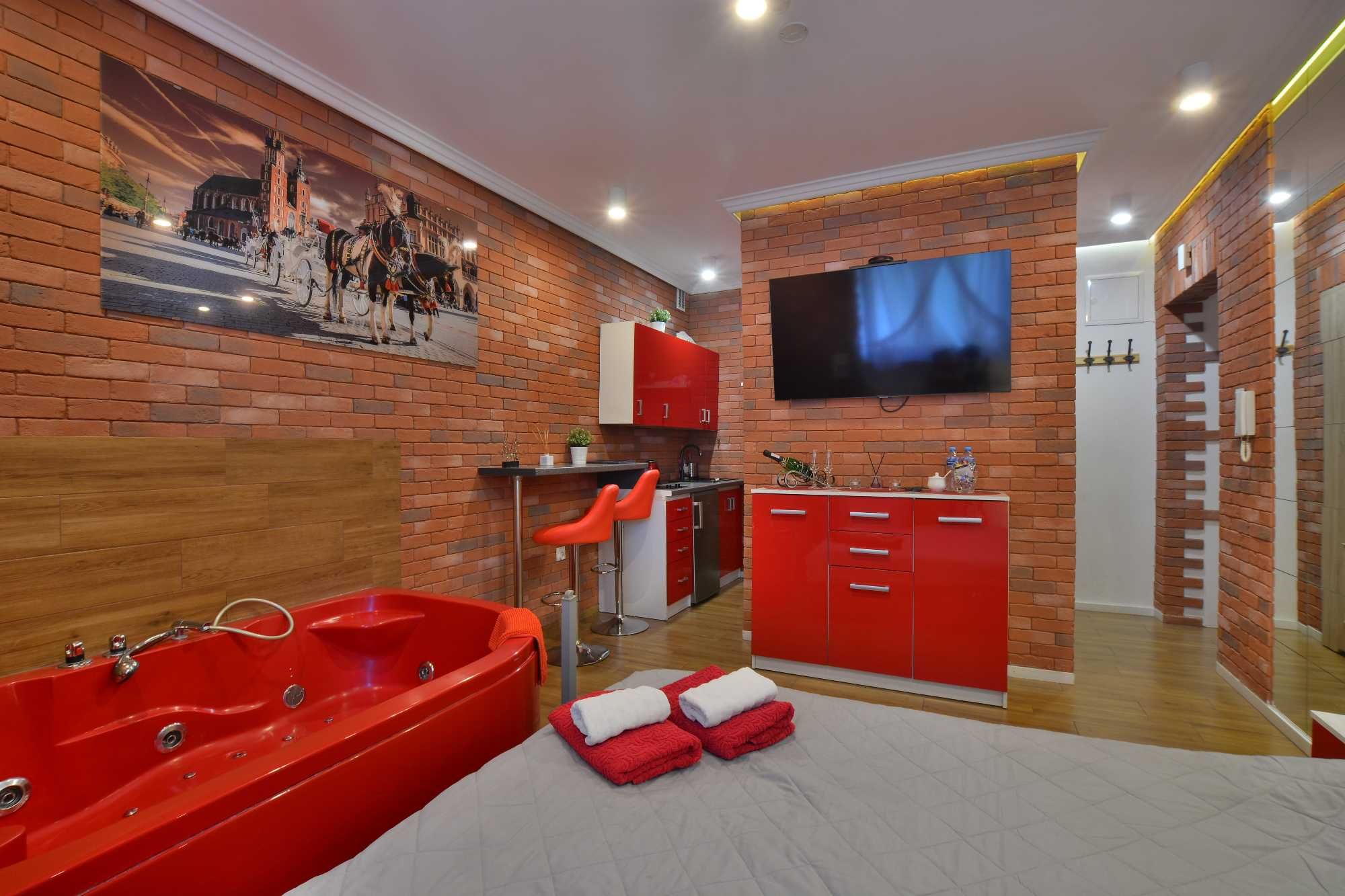 Apartament z JACUZZI  na doby w Krakowie - 1km-KAZIMIERZ, 2 km- RYNEK