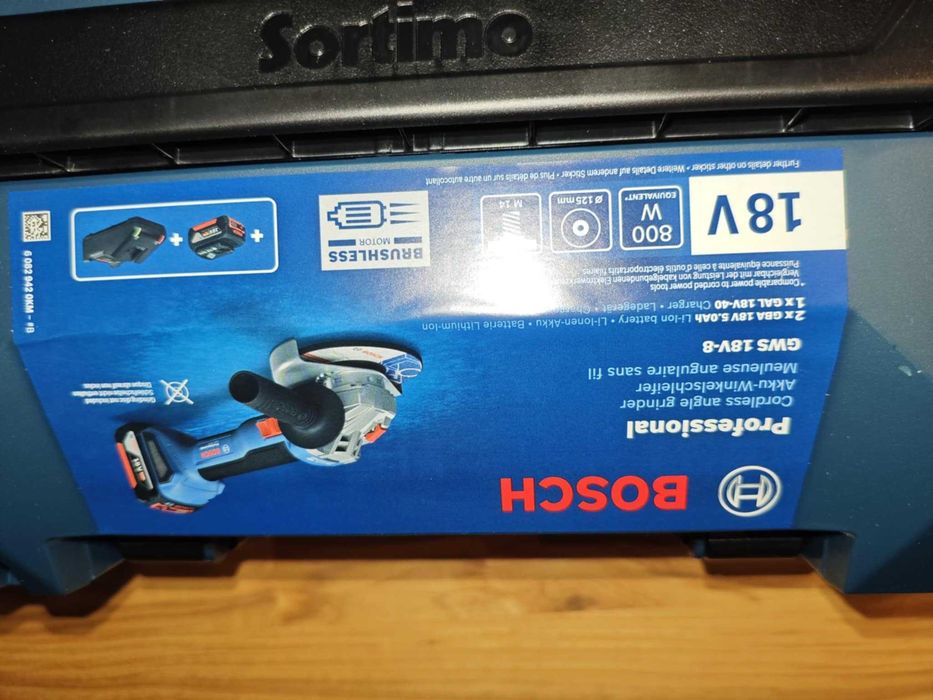 Szlifierka kątowa akumulatorowa BOSCH Professional GWS 18V-8