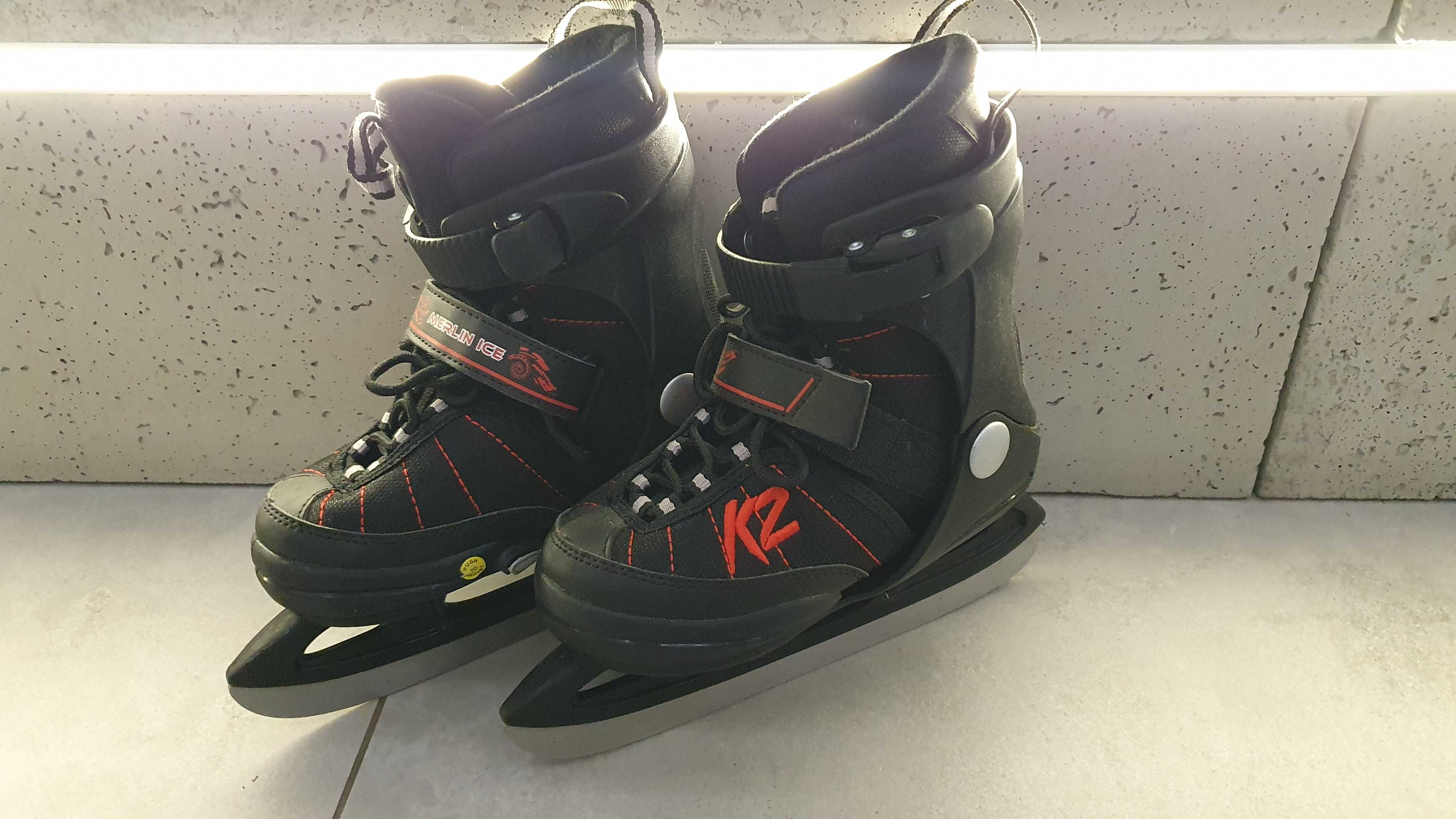 Wielofunkcyjne łyżwy regulowane dla dzieci  K2 Merlin Ice 29-34