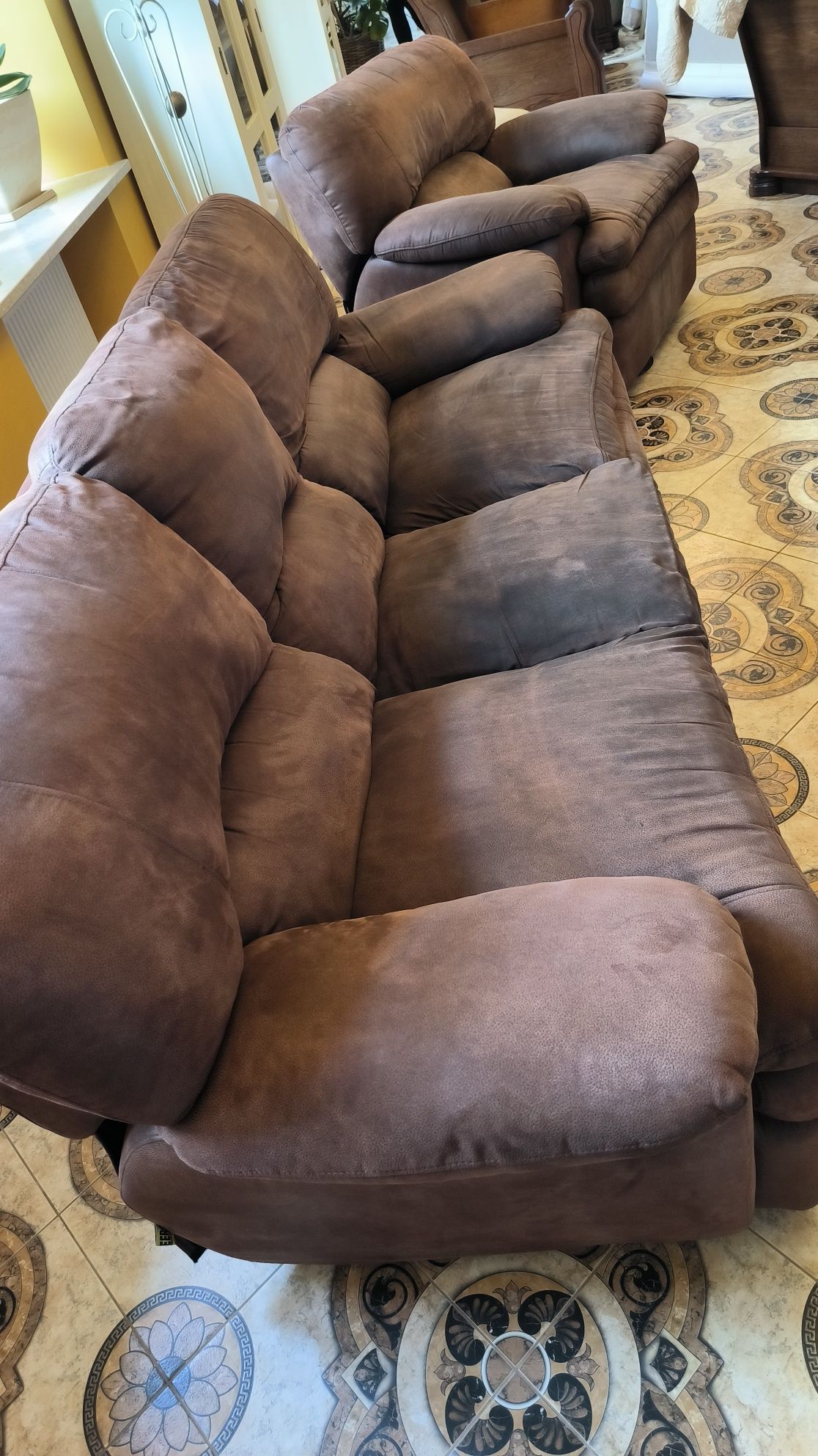 Zestaw wypoczynkowy 3+1, sofa i fotel Cheers z funkcją relax