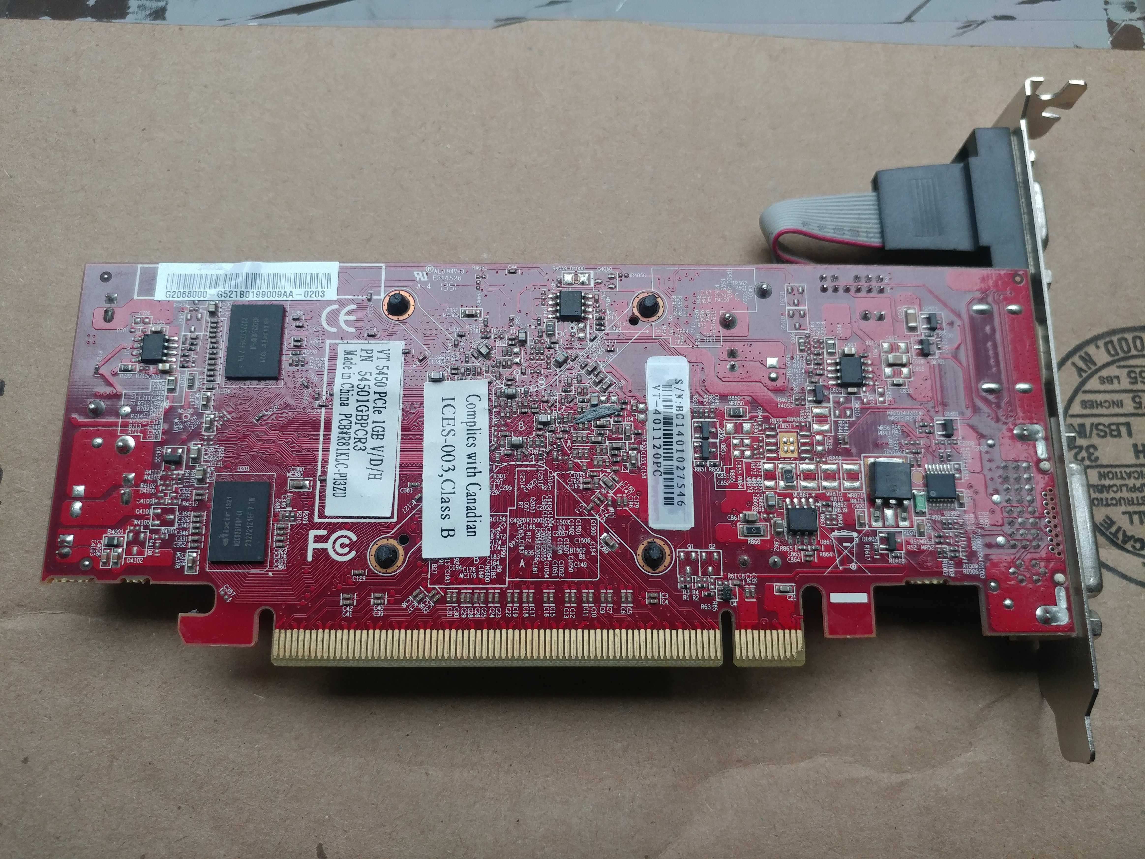 Radeon HD5450 1Gb VGA DVI HDMI с поддержкой UEFI