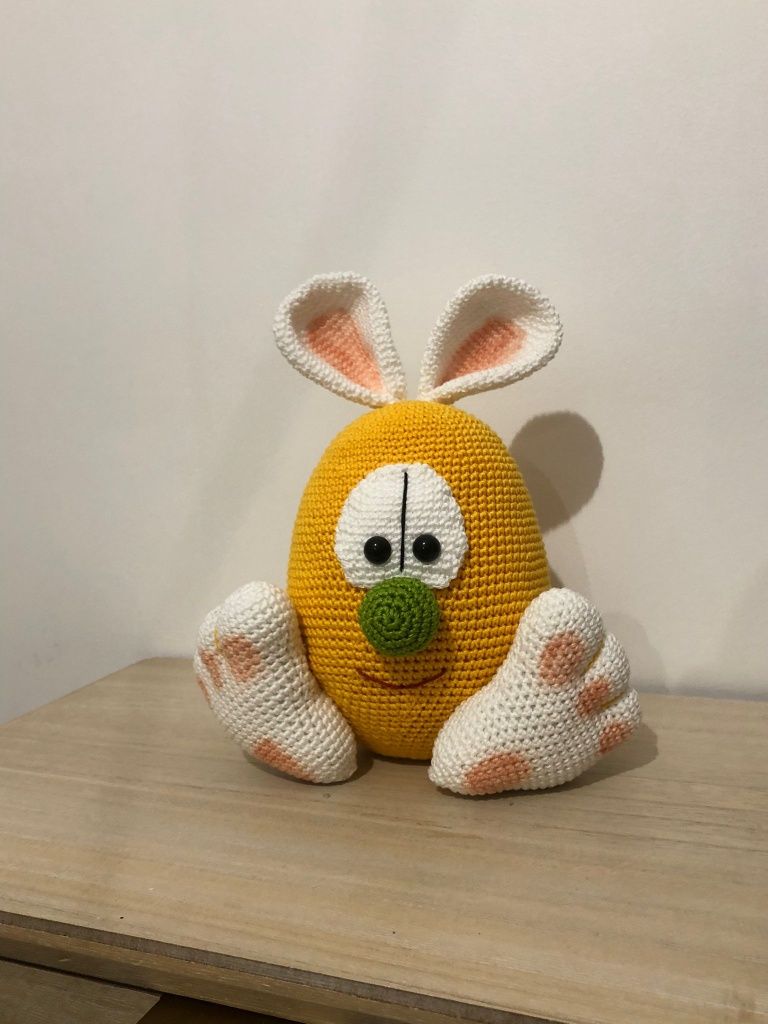 Ovo coelho Amigurumi da Páscoa