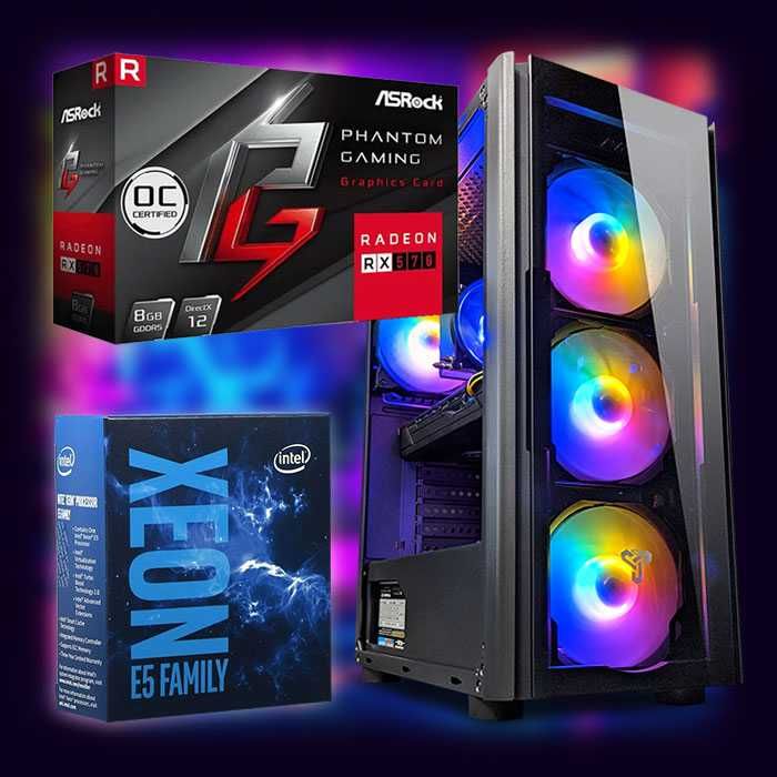 GameX Xeon | RX 570 8GB | Xeon E5-2640v3 Ігровий ПК з 8 ядрами Win 11