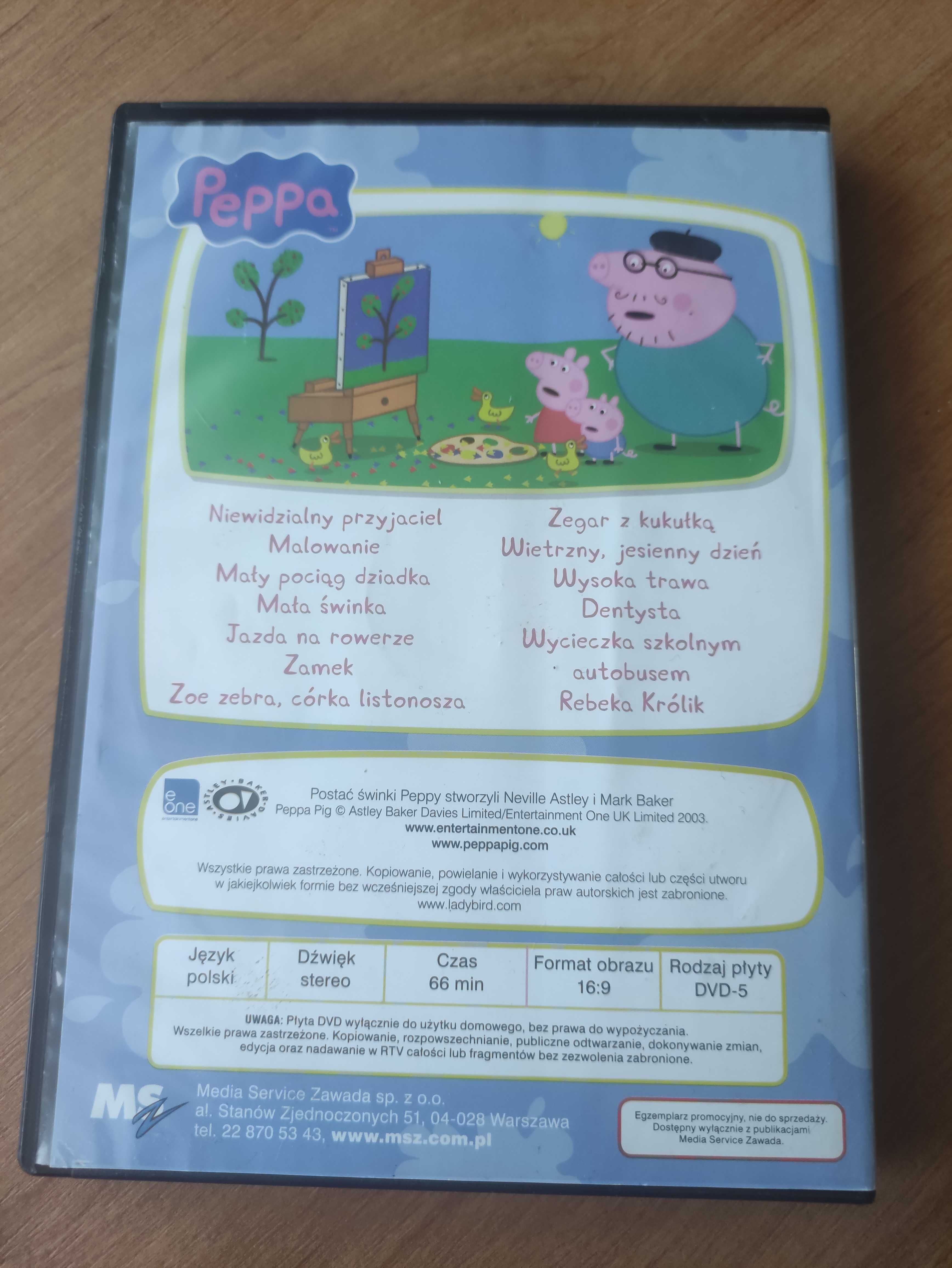 Płyta DVD,,Peppa ". Malowanie