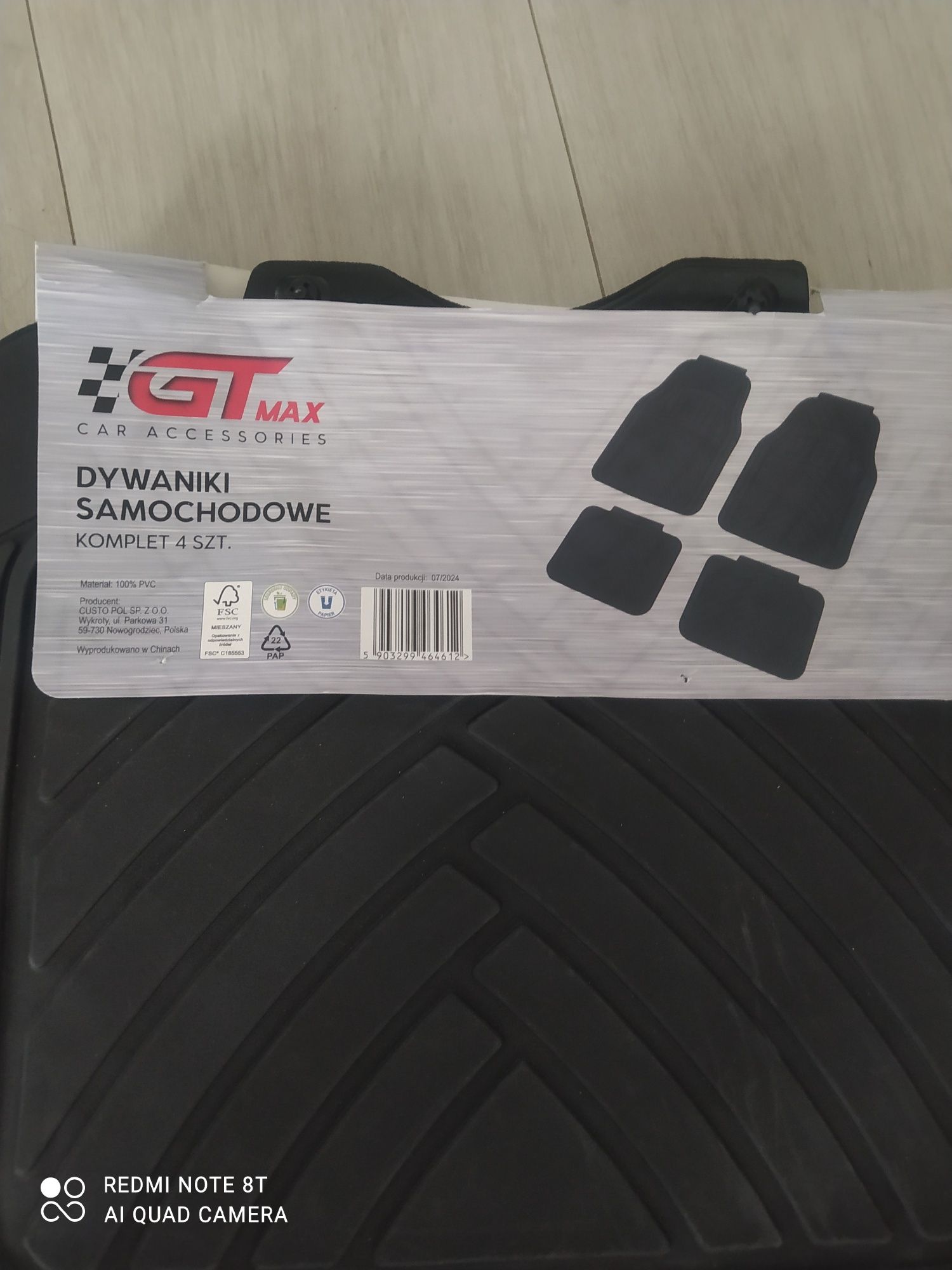 Dywaniki samochódowe GT- max, wycieraczki