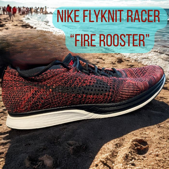 Nike Flyknit Racer Fire Rooster 43