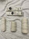 Zestaw sznurek bawełniany 3ply pleciony do makramy kwietnika