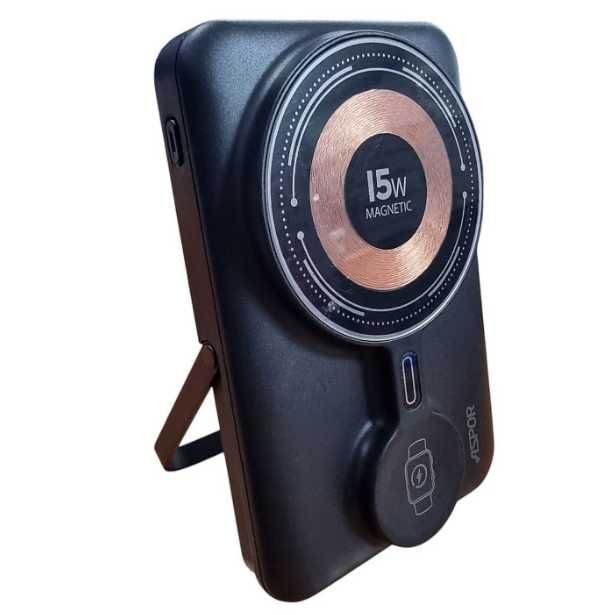 ТОП! Швидка зарядка Безпровідний PowerBank Aspor A328 10000mAh MagSafe