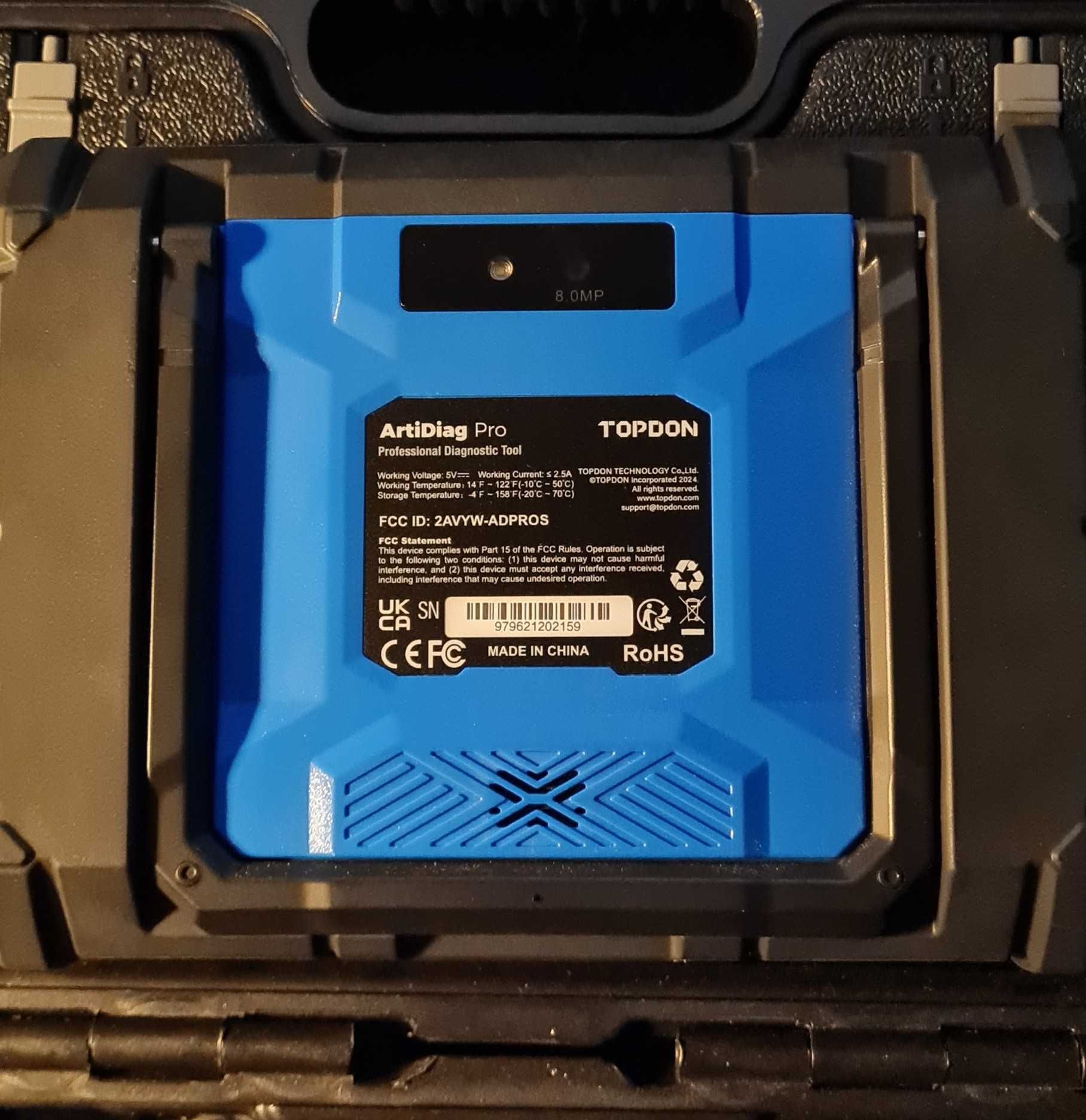 TopDon ArtiDiag Pro – Diagonóstico Automóvel OBD2 com Mala e Cabos