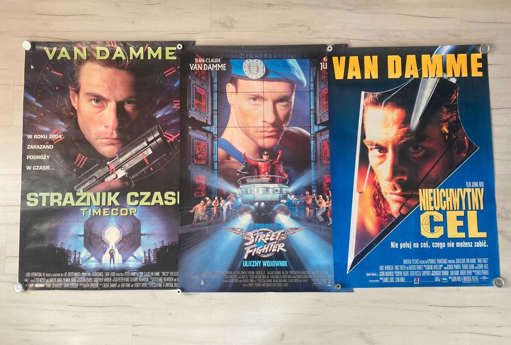3 plakaty filmowe Jean-Claude Van Damme