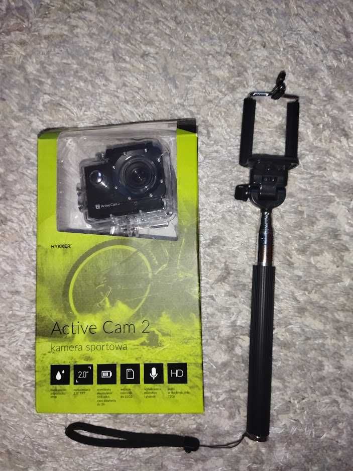 Kamera sportowa Hykker Active Cam 2 + selfie stick