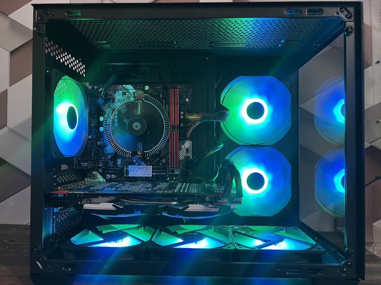 ПК Ryzen 5 3600/B450M-HDV/32gb/GTX 1080 Ti 11Gb/850W/NVMe512/HDD500Gb