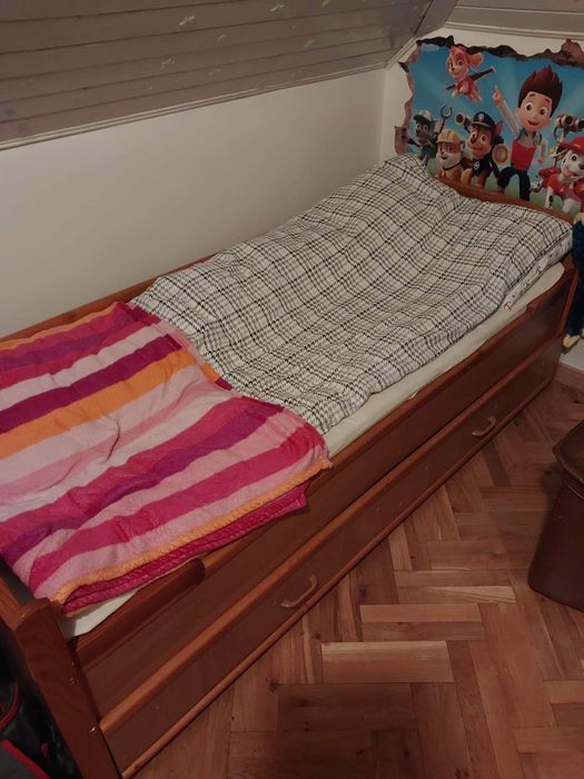 Łóżko młodzieżowe podwójne 80x190