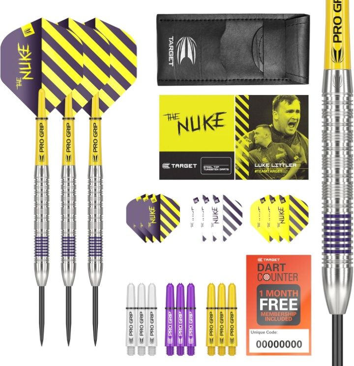 Luke Littler Target Darts 80% wolframu 22gr.  LOTKI DO DARTA ( STEEL)