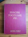 Klaser na znaczki pocztowe z roku 1985-87 PRL + znaczki, niekompletny