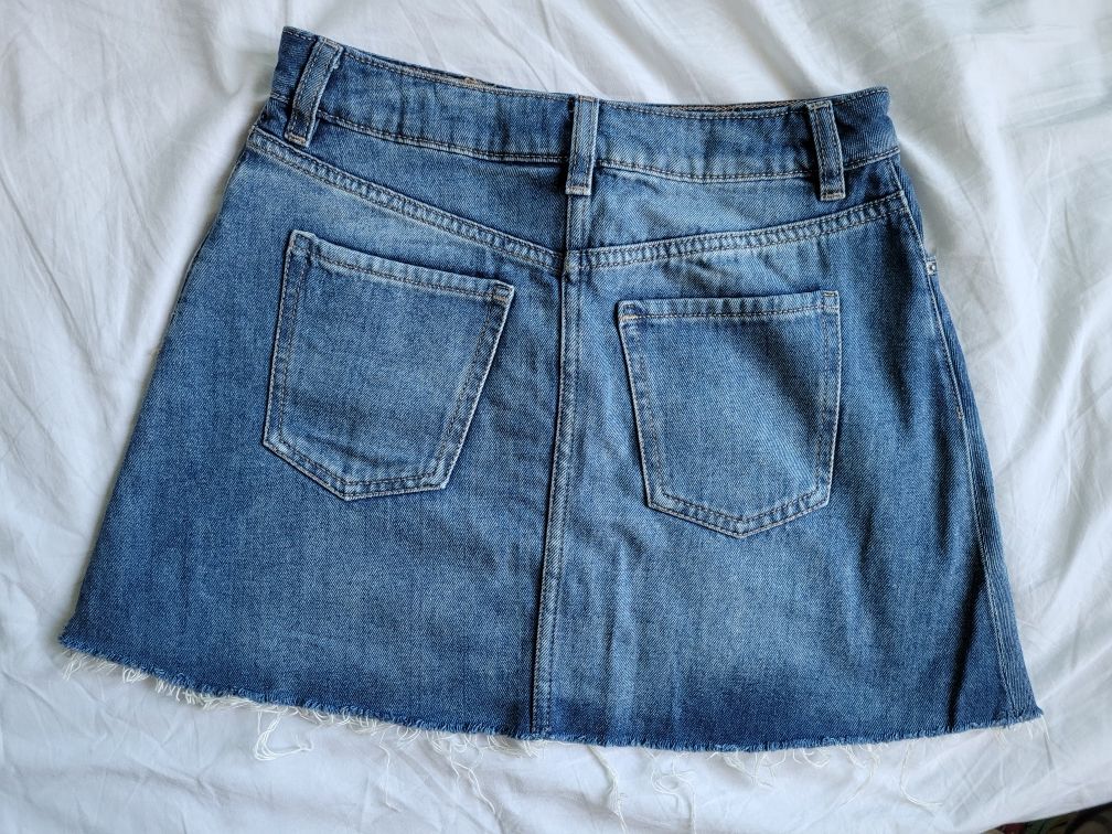 Jeansowa krótka spódnica z H&M